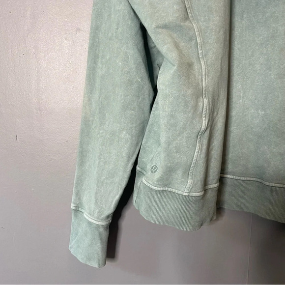 Lululemon Scuba Pullover Washed Blue Charcoal size 8 - Picture 10 of 14